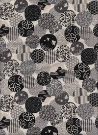 Wachstuch Hana tori schwarz Wachstuch Hana tori schwarz