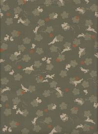 Wachstuch Hase & Welle olive Wachstuch Hase & Welle olive