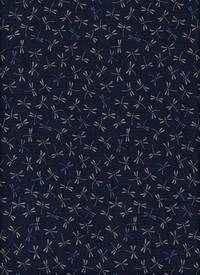 Wachstuch Libellen klein dunkelblau Wachstuch Libellen klein dunkelblau