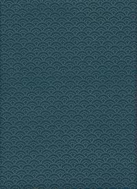 Wachstuch Seigaiha klein türkis Wachstuch Seigaiha klein türkis