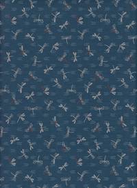 Wachstuch Libellen und Pfeil blau Wachstuch Libellen und Pfeil blau