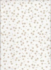 Wachstuch Kirschblüten weiß gold Wachstuch Kirschblüten weiß gold