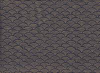 Wachstuch Seigaiha blau gold Wachstuch Seigaiha blau gold