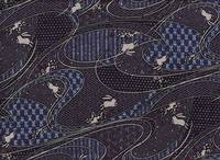 Wachstuch Hasen Wellen lila Wachstuch Hasen Wellen lila