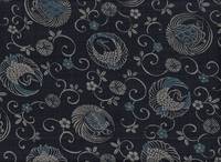 Wachstuch Tsuru Kame blau Wachstuch Tsuru Kame blau