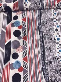 Wachstuch Yagasuri Patch grau Wachstuch Yagasuri Patch grau