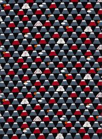 Wachstuch Fuji & Bär schwarz Wachstuch Fuji & Bär schwarz