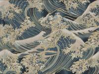 Wachstuch Wellen türkis Wachstuch Wellen türkis