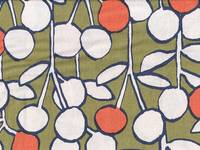 Wachstuch Cherry Tree green Wachstuch Cherry Tree green