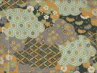 Wachstuch Matsu Kiku grün Wachstuch Matsu Kiku grün