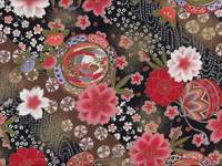 Wachstuch Hana shibori schwarz Wachstuch Hana shibori schwarz