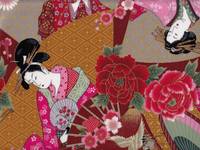 Wachstuch Geisha burgund Wachstuch Geisha burgund