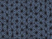 Wachstuch Asanoha blau schwarz Wachstuch Asanoha blau schwarz