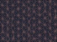 Wachstuch Asanoha navy braun Wachstuch Asanoha navy braun