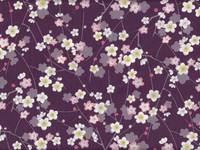 Wachstuch Ume lila Wachstuch Ume lila