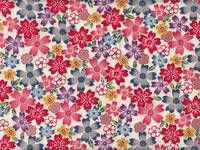 Wachstuch Sakura Okinawa rot Wachstuch Sakura Okinawa rot