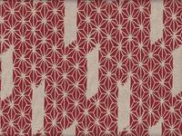 Wachstuch Asanoha rot Wachstuch Asanoha rot