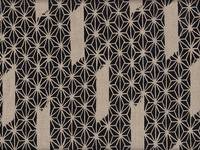 Wachstuch Asanoha schwarz Wachstuch Asanoha schwarz