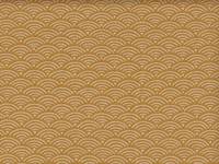 Wachstuch Seigaiha gelb Wachstuch Seigaiha gelb