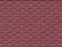 Wachstuch Seigaiha rot Wachstuch Seigaiha rot