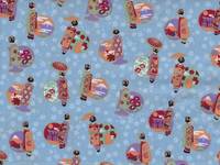 Wachstuch Maiko klein hellblau Wachstuch Maiko klein hellblau