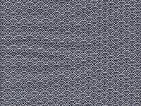 Wachstuch Wellen navy Wachstuch Wellen navy