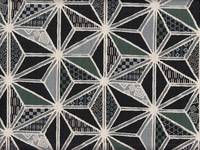 Wachstuch Asanoha Pattern black Wachstuch Asanoha Pattern black