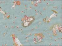 Wachstuch Kate Greenaway 3 - hellblau Wachstuch Kate Greenaway 3 - hellblau