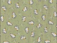 Wachstuch Schweinchen grün Wachstuch Schweinchen grün