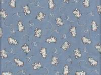 Wachstuch Schweinchen blau Wachstuch Schweinchen blau