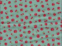 Wachstuch Äpfel türkis Wachstuch Äpfel türkis