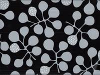 Wachstuch Knospen schwarz Wachstuch Knospen schwarz