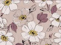 Wachstuch Filo Flower natural Wachstuch Filo Flower natural