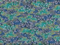 Wachstuch Kirschbaum türkis Wachstuch Kirschbaum türkis