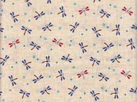 Wachstuch Libellen klein weiß Wachstuch Libellen klein weiß