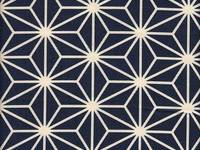 Wachstuch Asanoha blau Wachstuch Asanoha blau