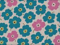 Wachstuch Simple Flower blue Wachstuch Simple Flower blue