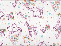 Wachstuch Vogel & Elefant Wachstuch Vogel & Elefant