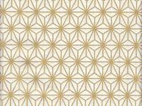 Wachstuch Asanoha weiß gold Wachstuch Asanoha weiß gold