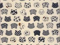 Wachstuch Shiro Neko weiß Wachstuch Shiro Neko weiß