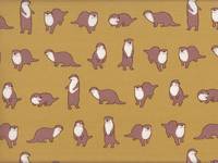 Wachstuch Otter senfgelb Wachstuch Otter senfgelb