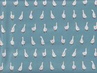 Wachstuch Gänse blau Wachstuch Gänse blau