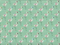 Wachstuch Flamingo grün Wachstuch Flamingo grün