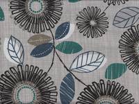 Wachstuch Blumen hellgrau Wachstuch Blumen hellgrau