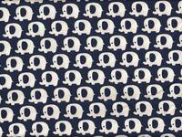 Wachstuch Elefanten dunkelblau Wachstuch Elefanten dunkelblau