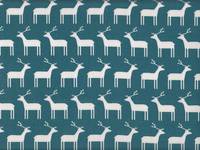 Wachstuch Rentier türkis Wachstuch Rentier türkis