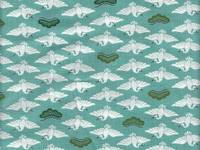 Wachstuch Kranich klein mint Wachstuch Kranich klein mint