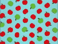 Wachstuch Äpfel hellblau Wachstuch Äpfel hellblau