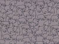 Wachstuch Eisbären grau Wachstuch Eisbären grau