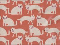 Wachstuch Honobono Cats orange Wachstuch Honobono Cats orange